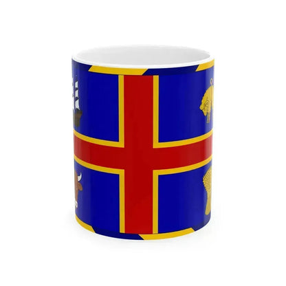 Armorial Flag of the City of Adelaide Australia - White Coffee Mug 11oz - Go Mug Yourself