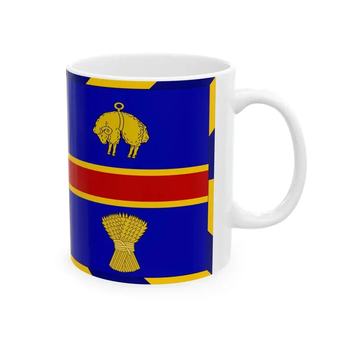 Armorial Flag of the City of Adelaide Australia - White Coffee Mug - Go Mug Yourself