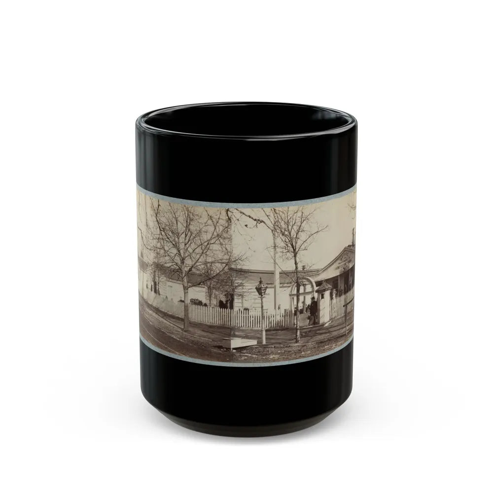 Armory Square Hospital, Washington, D.C. 002 (U.S. Civil War) Black Coffee Mug-15oz-Go Mug Yourself