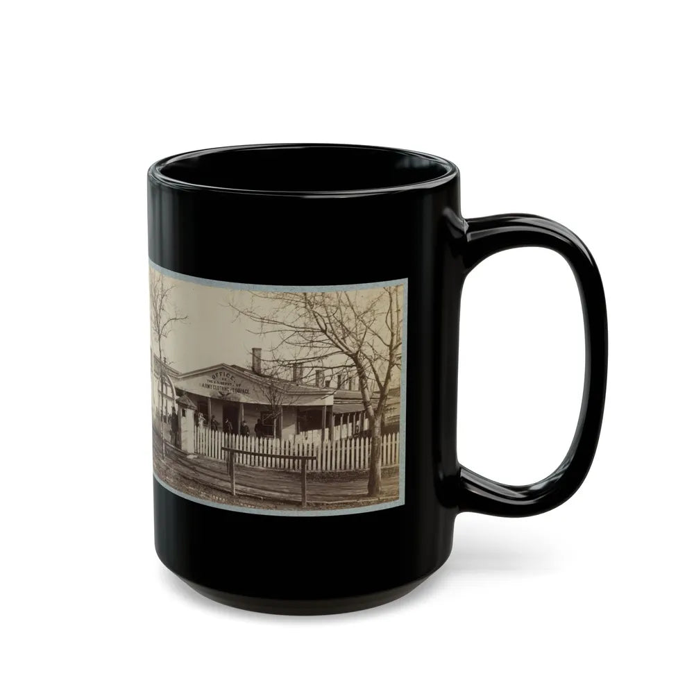 Armory Square Hospital, Washington, D.C. 002 (U.S. Civil War) Black Coffee Mug-Go Mug Yourself