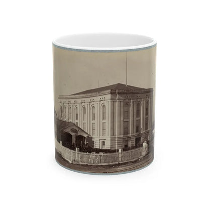 Armory Square Hospital, Washington, D.C. 004 (U.S. Civil War) White Coffee Mug-11oz-Go Mug Yourself