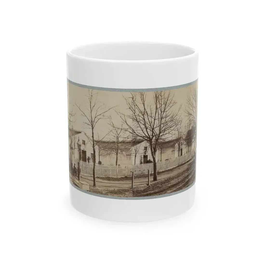 Armory Square Hospital, Washington, D.C. 001 (U.S. Civil War) White Coffee Mug 11oz - Go Mug Yourself