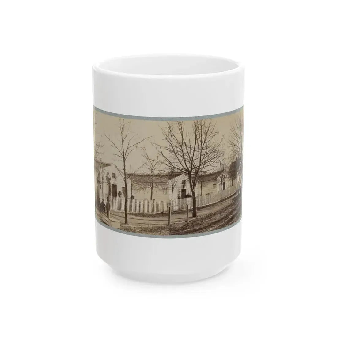 Armory Square Hospital, Washington, D.C. 001 (U.S. Civil War) White Coffee Mug 15oz - Go Mug Yourself