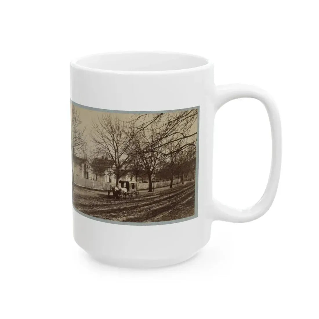 Armory Square Hospital, Washington, D.C. 001 (U.S. Civil War) White Coffee Mug - Go Mug Yourself