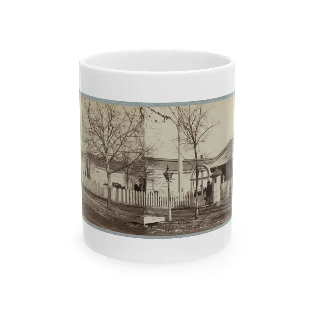 Armory Square Hospital, Washington, D.C. 002 (U.S. Civil War) White Coffee Mug 11oz - Go Mug Yourself