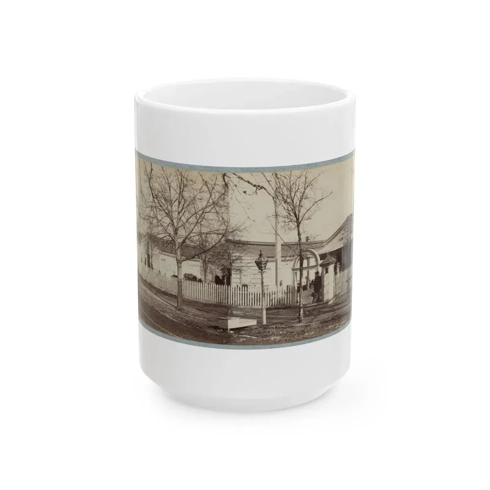 Armory Square Hospital, Washington, D.C. 002 (U.S. Civil War) White Coffee Mug 15oz - Go Mug Yourself