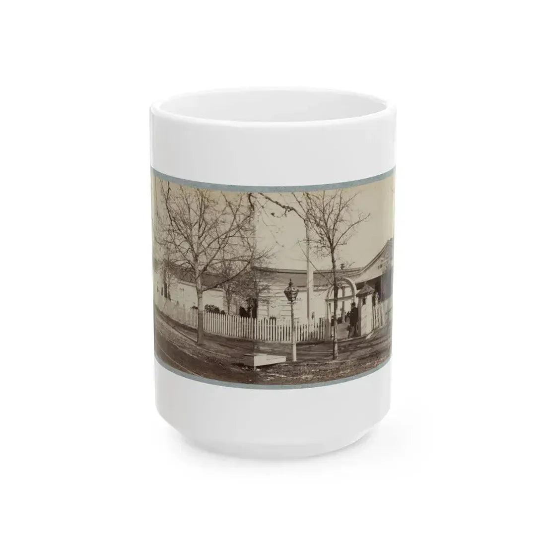 Armory Square Hospital, Washington, D.C. 002 (U.S. Civil War) White Coffee Mug 15oz - Go Mug Yourself