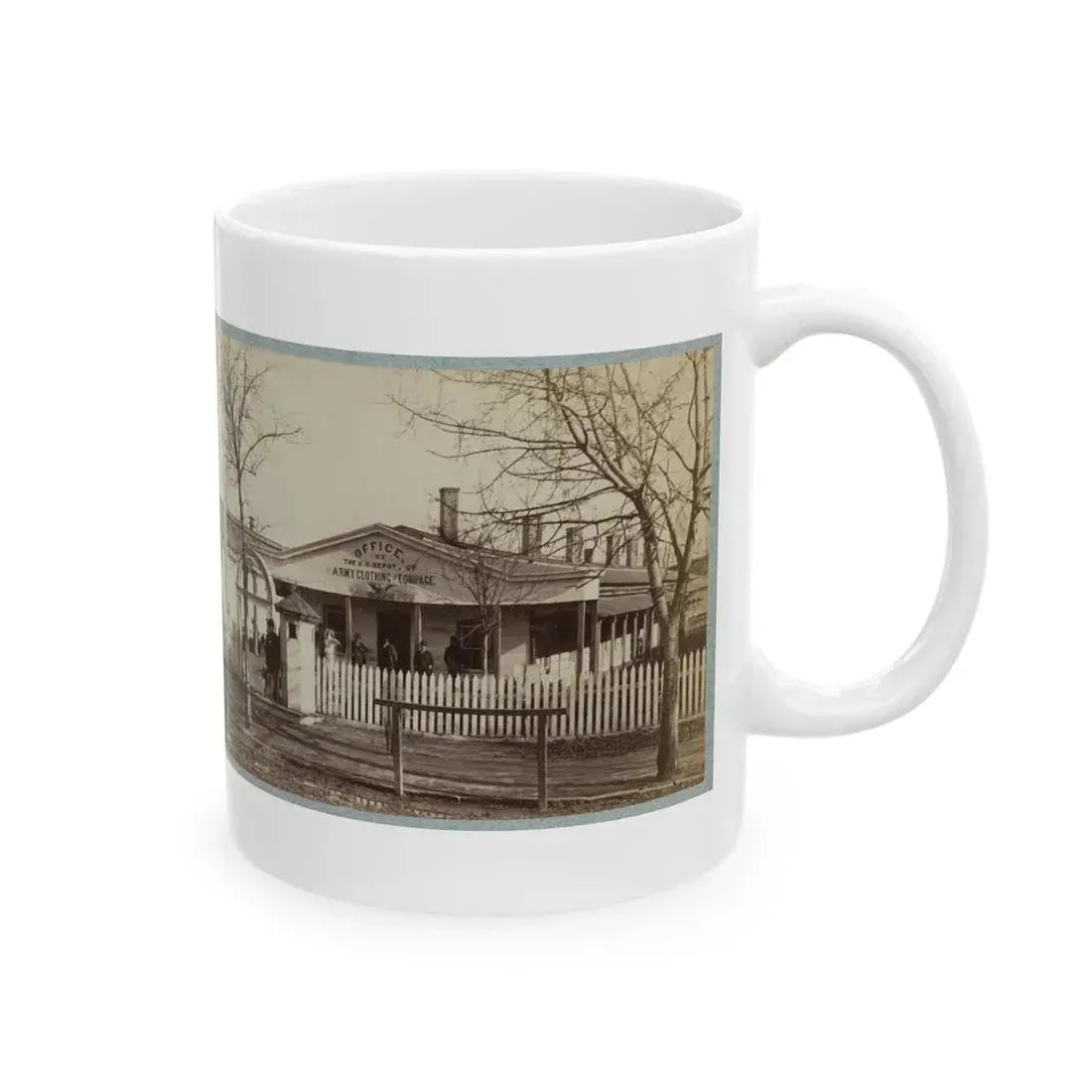 Armory Square Hospital, Washington, D.C. 002 (U.S. Civil War) White Coffee Mug - Go Mug Yourself