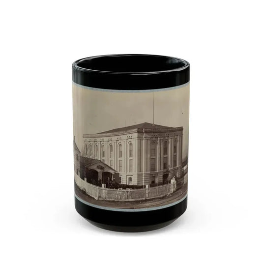 Armory Square Hospital, Washington, D.C. 004 (U.S. Civil War) Black Coffee Mug 15oz - Go Mug Yourself