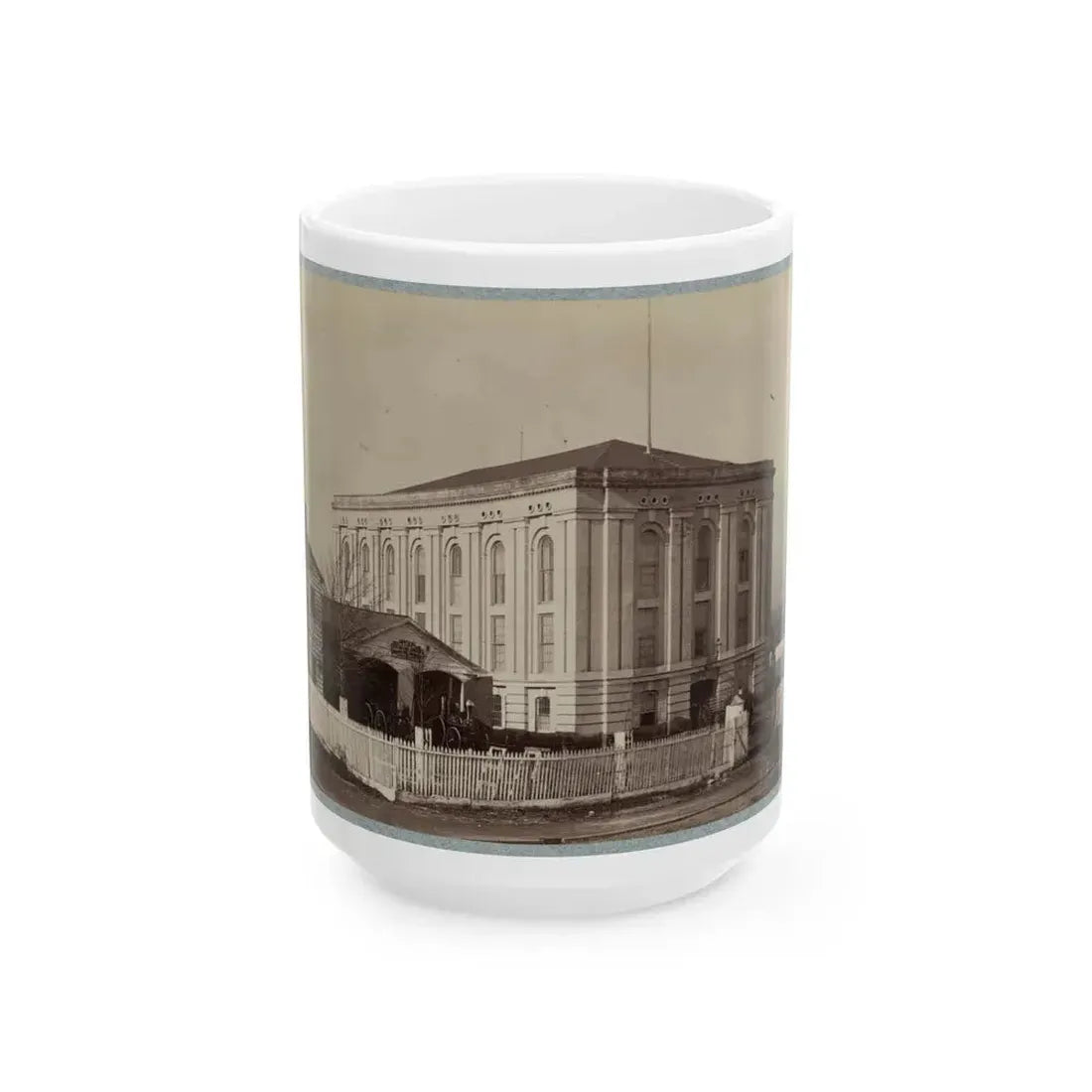 Armory Square Hospital, Washington, D.C. 004 (U.S. Civil War) White Coffee Mug 15oz - Go Mug Yourself