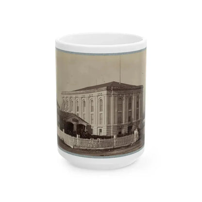 Armory Square Hospital, Washington, D.C. 004 (U.S. Civil War) White Coffee Mug 15oz - Go Mug Yourself