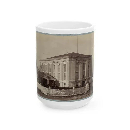Armory Square Hospital, Washington, D.C. 004 (U.S. Civil War) White Coffee Mug 15oz - Go Mug Yourself