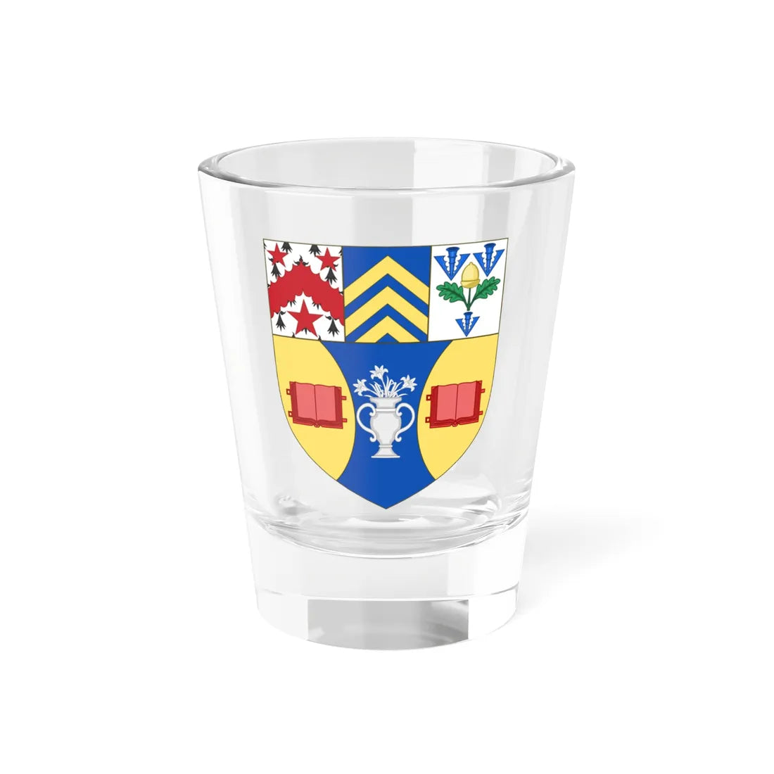 Arms of Abertay University (Scotland) (Coat of Arms) Shot Glass 1.5oz 1.5oz - Go Mug Yourself