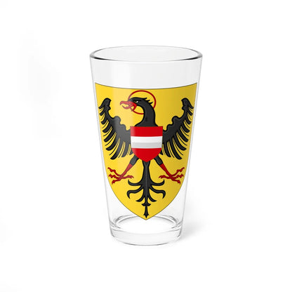 Arms of Albert II of Habsbourg as King of the Romans (Austria) (Coat of Arms) Pint Glass 16oz 16oz - Go Mug Yourself