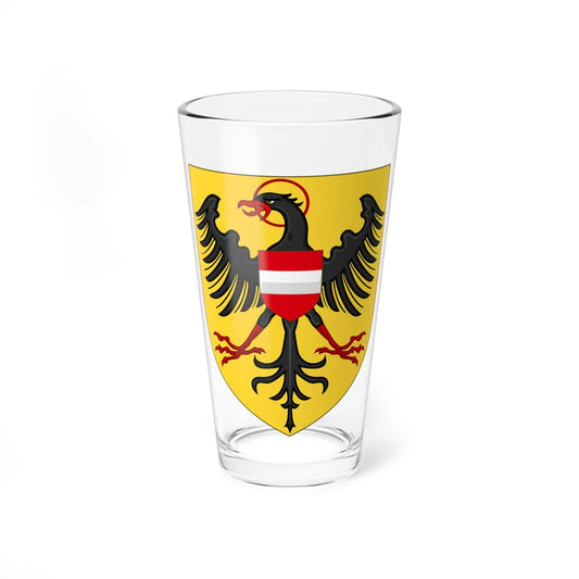 Arms of Albert II of Habsbourg as King of the Romans (Austria) (Coat of Arms) Pint Glass 16oz 16oz - Go Mug Yourself