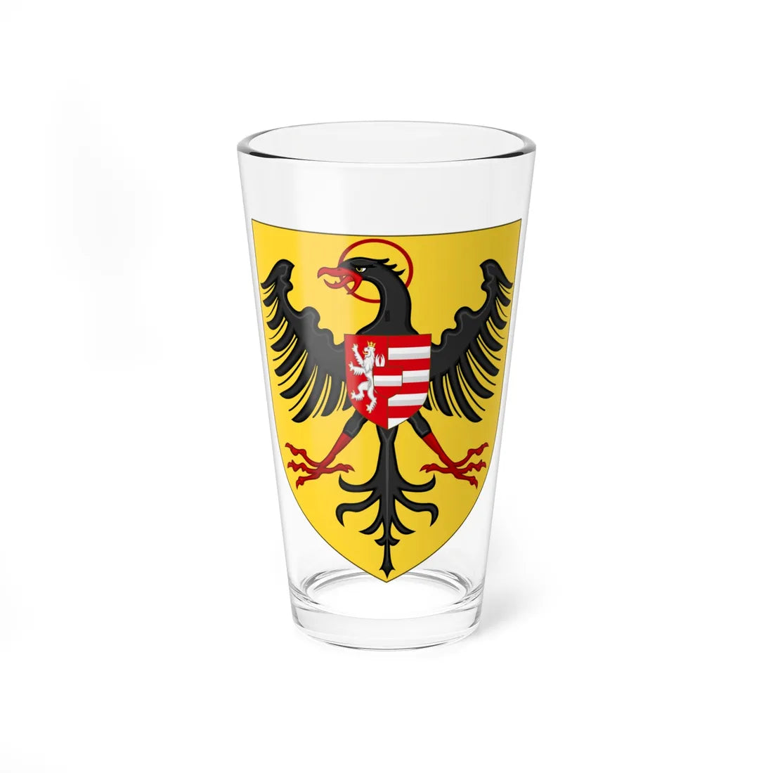 Arms of Albert II of Habsbourg as King of the Romans Variant (Spain) (Coat of Arms) Pint Glass 16oz 16oz - Go Mug Yourself