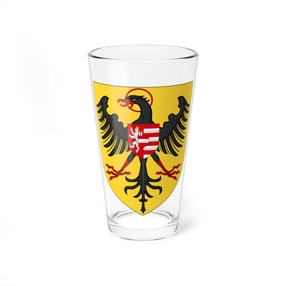 Arms of Albert II of Habsbourg as King of the Romans Variant (Spain) (Coat of Arms) Pint Glass 16oz 16oz - Go Mug Yourself