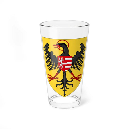 Arms of Albert II of Habsbourg as King of the Romans Variant (Spain) (Coat of Arms) Pint Glass 16oz 16oz - Go Mug Yourself