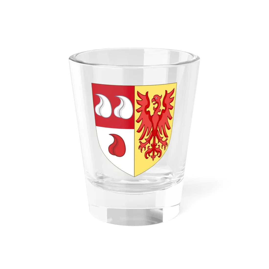 Arms of Alessandro Martinengo Colleoni (Italy) (Coat of Arms) Shot Glass 1.5oz 1.5oz - Go Mug Yourself