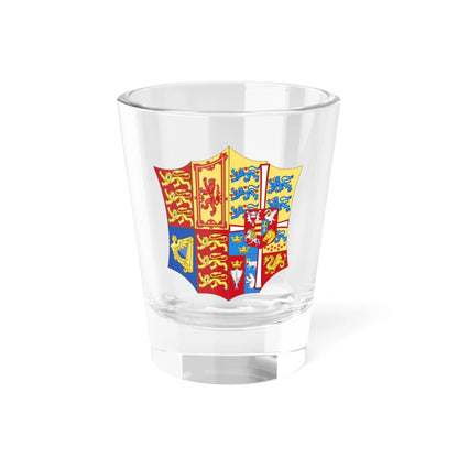 Arms of Alexandra of Denmark (Denmark) (Coat of Arms) Shot Glass 1.5oz 1.5oz - Go Mug Yourself