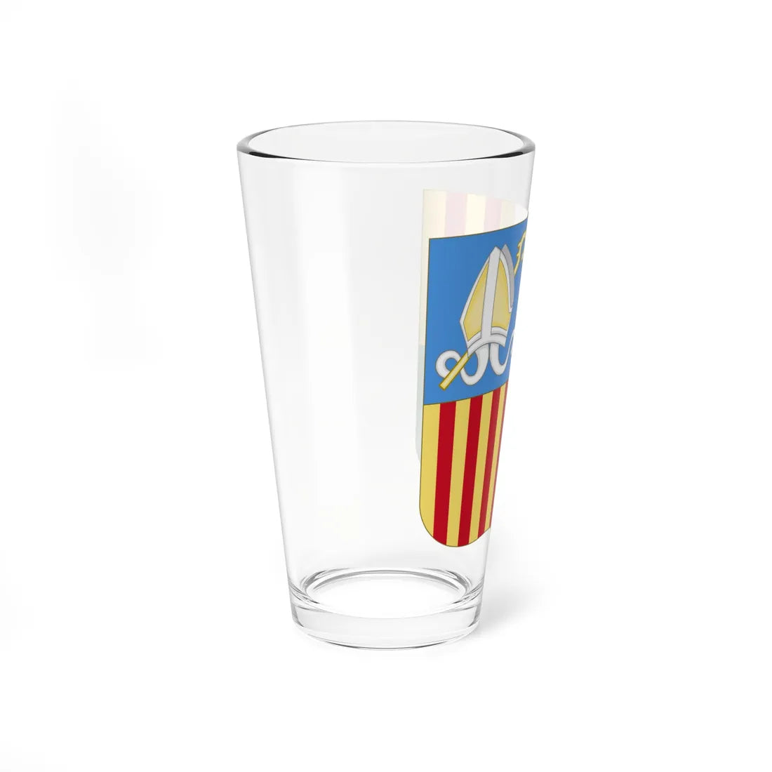 Arms of Andorra 1949-1959 (Andorra) (Coat of Arms) Pint Glass 16oz - Go Mug Yourself