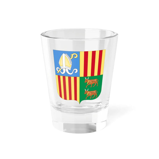 Arms of Andorra 1949-1959 (Andorra) (Coat of Arms) Shot Glass 1.5oz 1.5oz - Go Mug Yourself