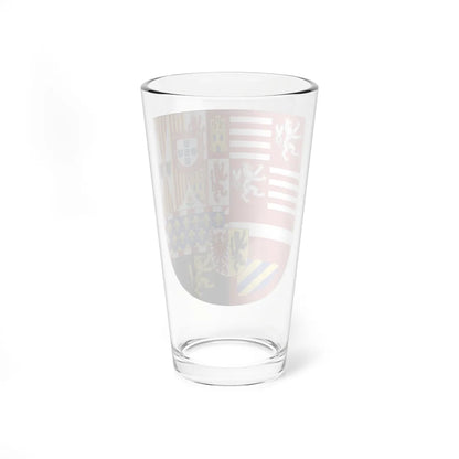Arms of Archduke Albert of Austria and Infanta Isabella of Spain (Belgium) (Coat of Arms) Pint Glass 16oz - Go Mug Yourself