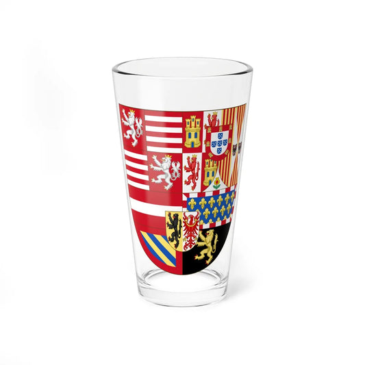 Arms of Archduke Albert of Austria and Infanta Isabella of Spain (Netherlands) (Coat of Arms) Pint Glass 16oz 16oz - Go Mug Yourself