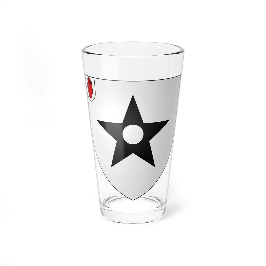 Arms of Assheton baronets of Middleton and Downham (England) (Coat of Arms) Pint Glass 16oz 16oz - Go Mug Yourself