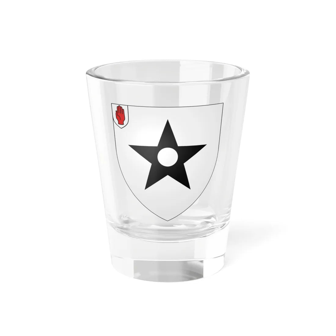 Arms of Assheton baronets of Middleton and Downham (England) (Coat of Arms) Shot Glass 1.5oz 1.5oz - Go Mug Yourself