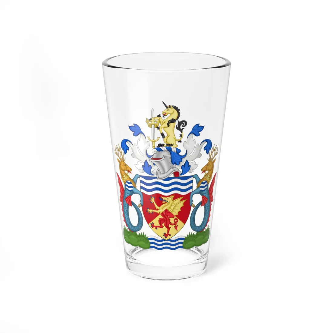Arms of Avon County Council (England) (Coat of Arms) Pint Glass 16oz 16oz - Go Mug Yourself