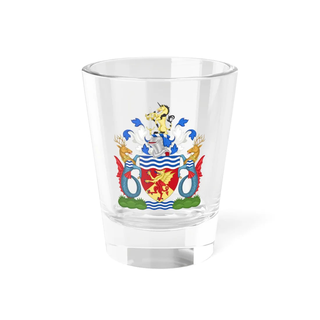 Arms of Avon County Council (England) (Coat of Arms) Shot Glass 1.5oz 1.5oz - Go Mug Yourself