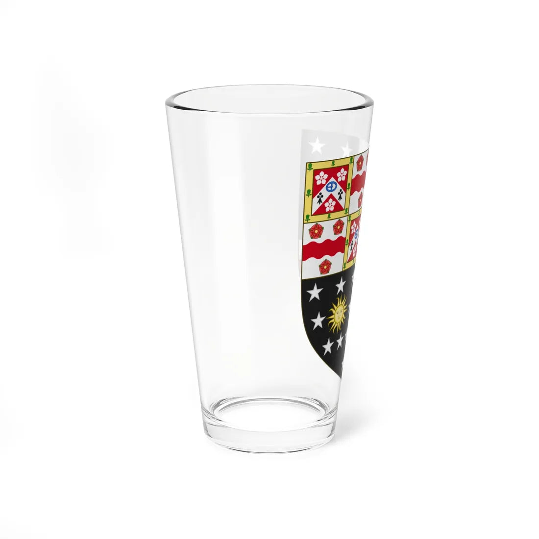 Arms of Baillie-Hamilton Earl of Haddington (Scotland) (Coat of Arms) Pint Glass 16oz - Go Mug Yourself