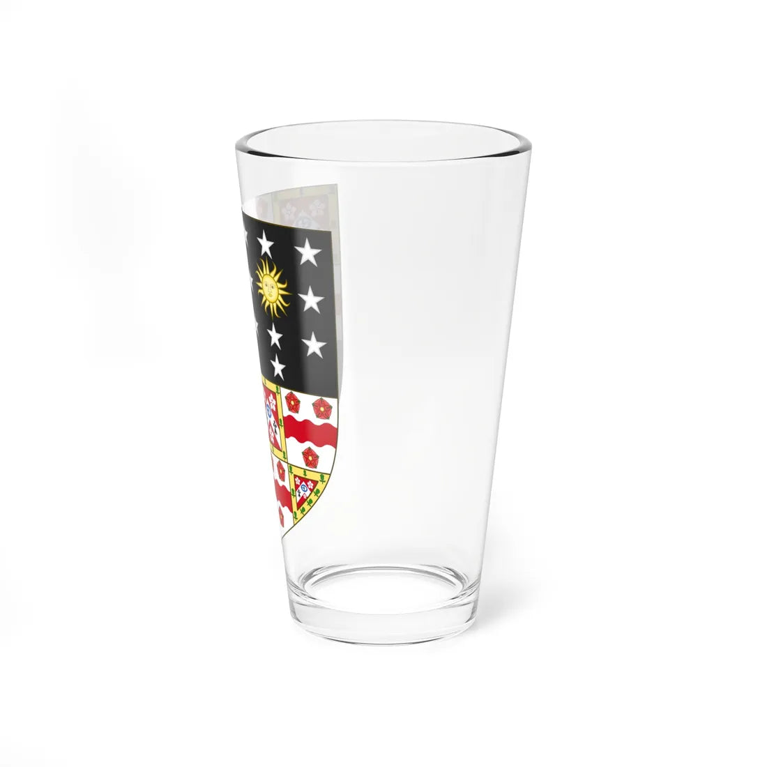 Arms of Baillie-Hamilton Earl of Haddington (Scotland) (Coat of Arms) Pint Glass 16oz - Go Mug Yourself