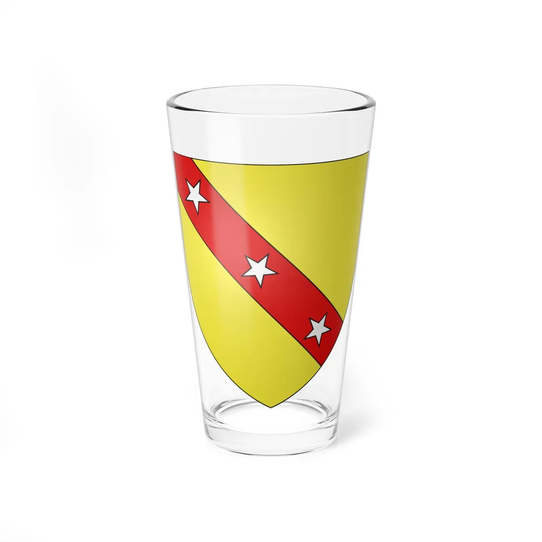 Arms of Bampfylde of Poltimore (England) (Coat of Arms) Pint Glass 16oz 16oz - Go Mug Yourself