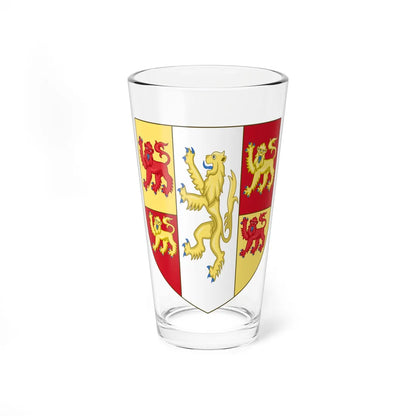 Arms of Bangor University (United Kingdom) (Coat of Arms) Pint Glass 16oz 16oz - Go Mug Yourself