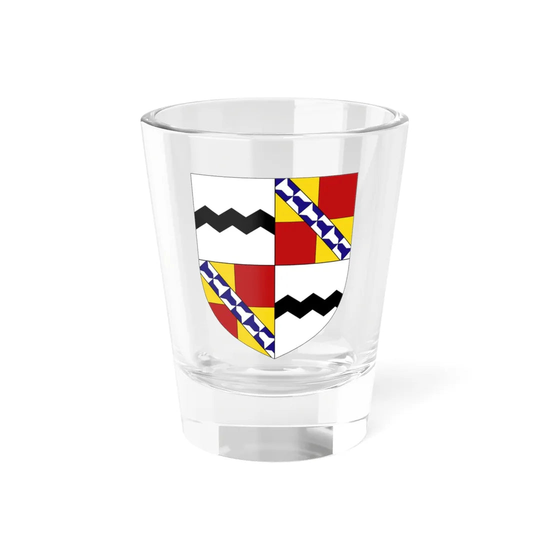 Arms of Baron Sackville (England) (Coat of Arms) Shot Glass 1.5oz - Go Mug Yourself