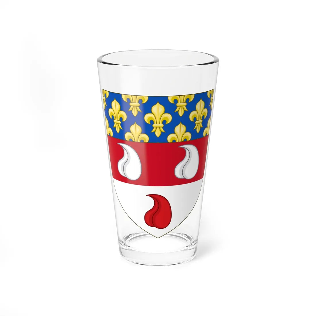 Arms of Bartolomeo Colleoni Anjou (Italy) (Coat of Arms) Pint Glass 16oz 16oz - Go Mug Yourself