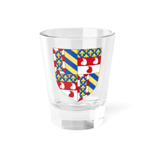 Arms of Bartolomeo Colleoni Burgundy (Italy) (Coat of Arms) Shot Glass 1.5oz 1.5oz - Go Mug Yourself