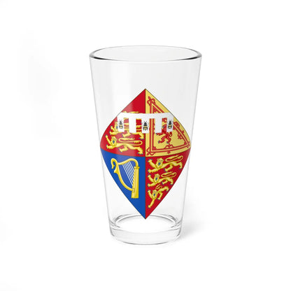 Arms of Beatrice of York (United Kingdom) (Coat of Arms) Pint Glass 16oz 16oz - Go Mug Yourself