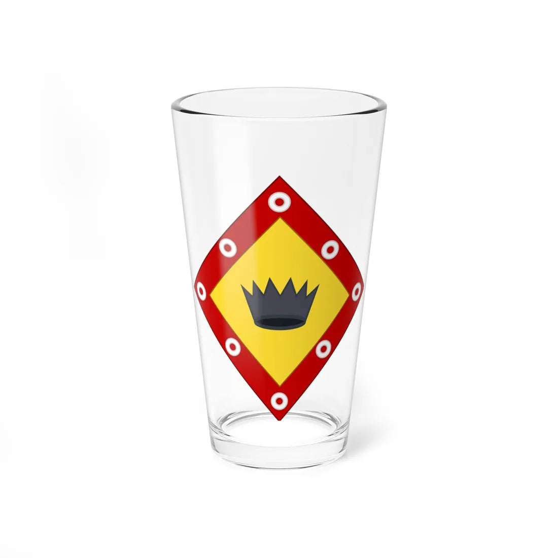 Arms of Beauharnais for Italy Losange (Italy) (Coat of Arms) Pint Glass 16oz 16oz - Go Mug Yourself