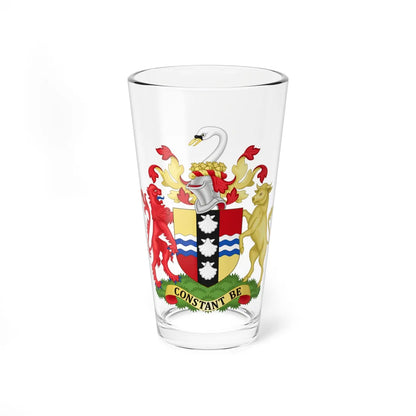 Arms of Bedfordshire County Council (England) (Coat of Arms) Pint Glass 16oz 16oz - Go Mug Yourself