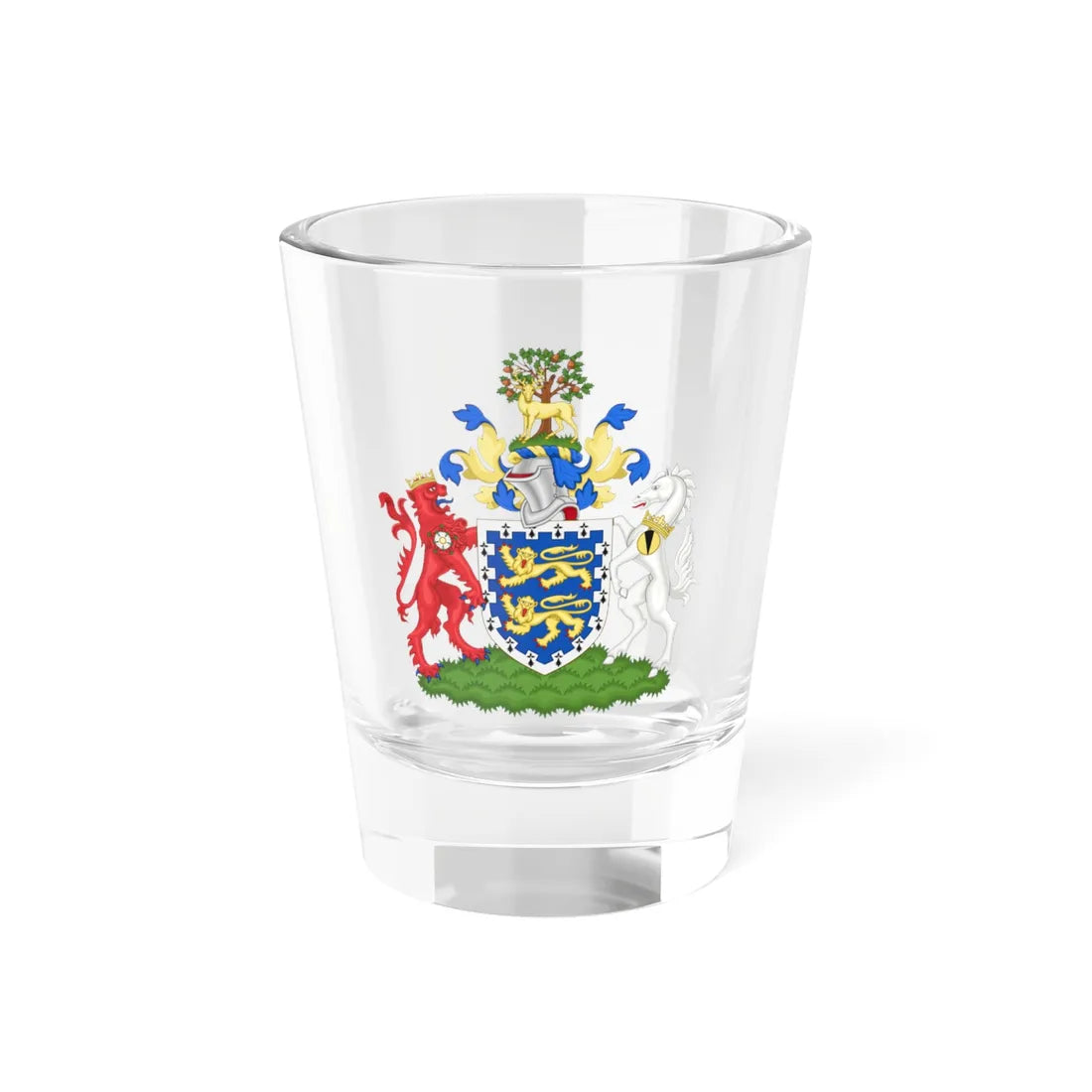 Arms of Berkshire County Council 1961-1974 (England) (Coat of Arms) Shot Glass 1.5oz 1.5oz - Go Mug Yourself