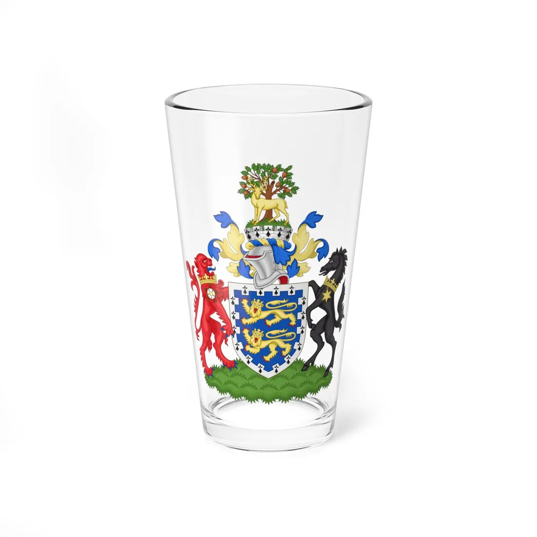 Arms of Berkshire County Council 1974-1998 (England) (Coat of Arms) Pint Glass 16oz 16oz - Go Mug Yourself