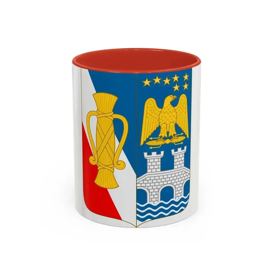 Arms of Bernadotte - Accent Coffee Mug 11oz Red - Go Mug Yourself