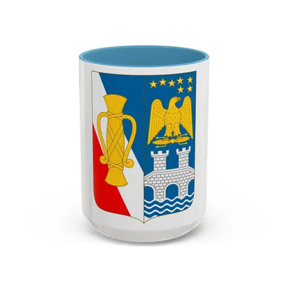 Arms of Bernadotte - Accent Coffee Mug 15oz Light Blue - Go Mug Yourself