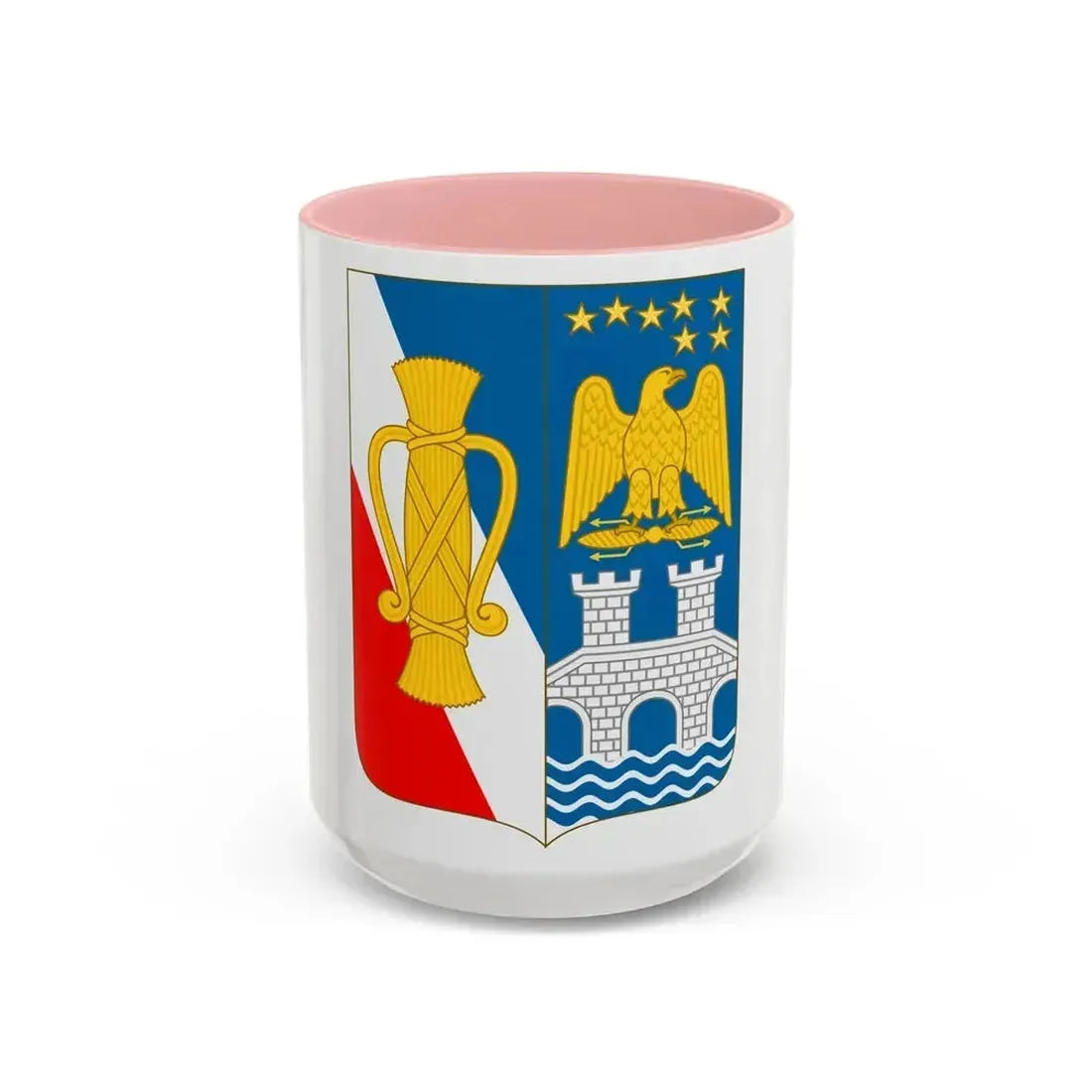 Arms of Bernadotte - Accent Coffee Mug 15oz Pink - Go Mug Yourself