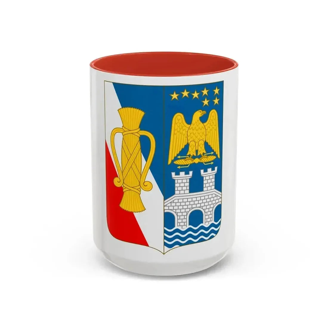 Arms of Bernadotte - Accent Coffee Mug 15oz Red - Go Mug Yourself