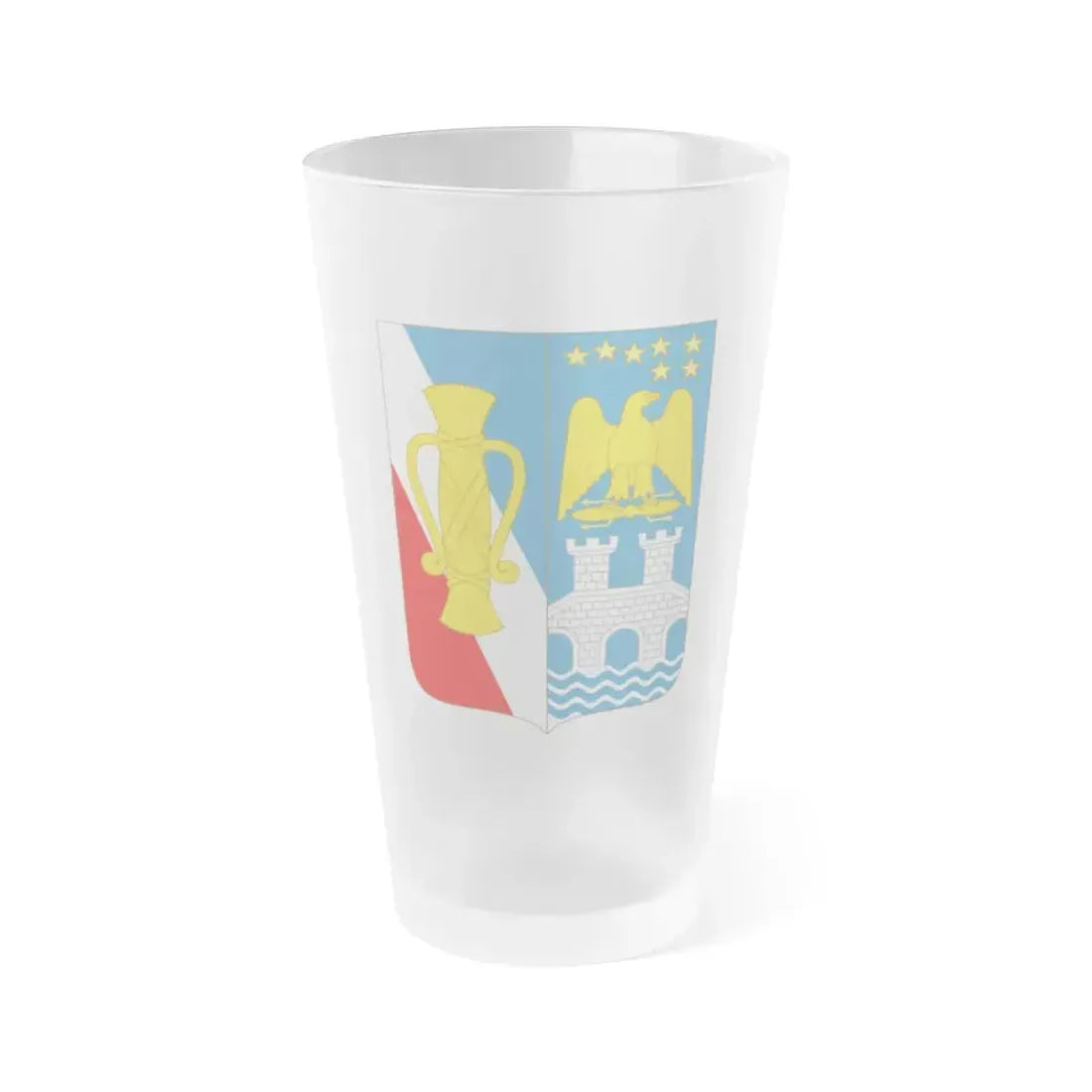 Arms of Bernadotte - Frosted Pint Glass 16oz 16oz Frosted - Go Mug Yourself
