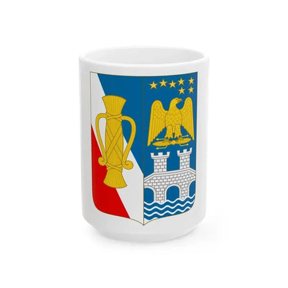 Arms of Bernadotte - White Coffee Mug 15oz - Go Mug Yourself